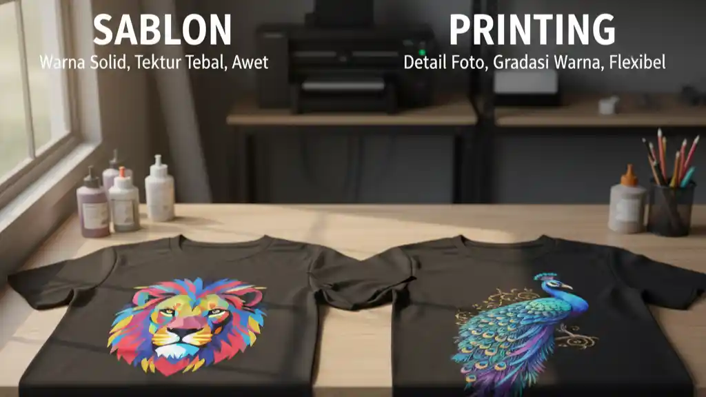 Warna Sablon Printing Pada Kaos