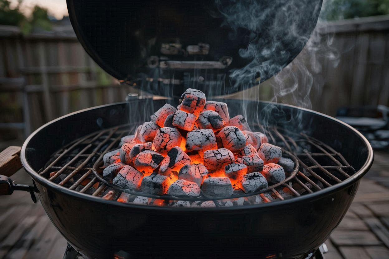 proper method to start charcoal briquettes
