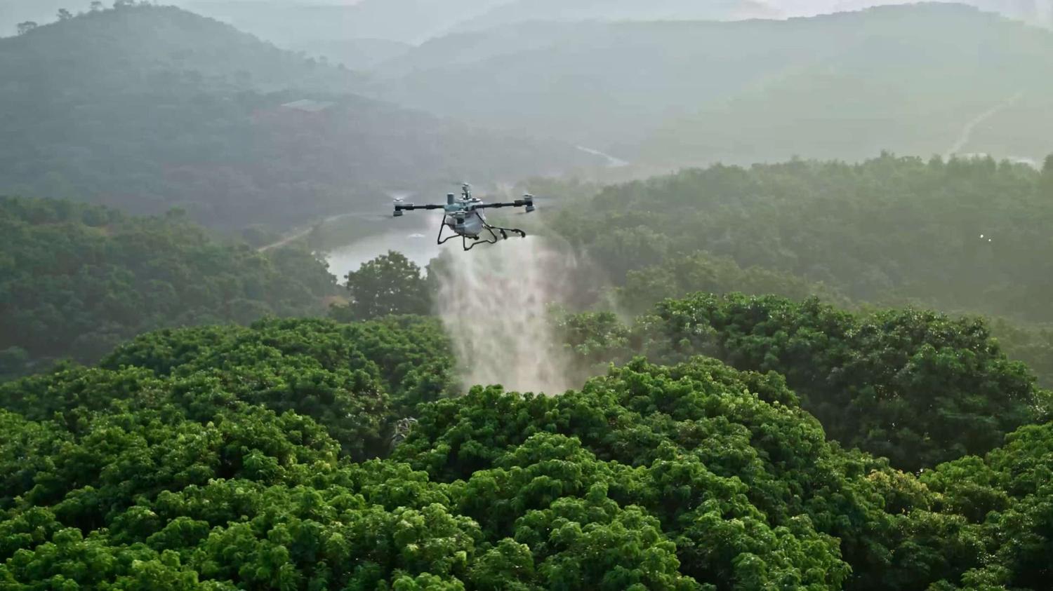 drone sprayer untuk tebu