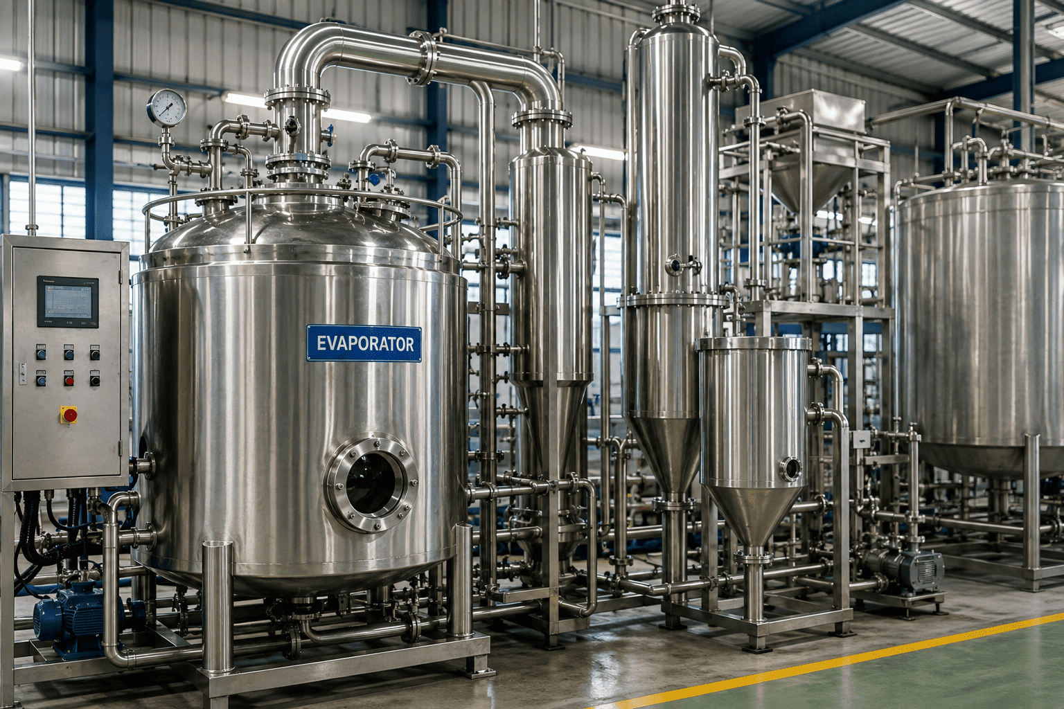 produk apa yang dibuat dengan evaporator