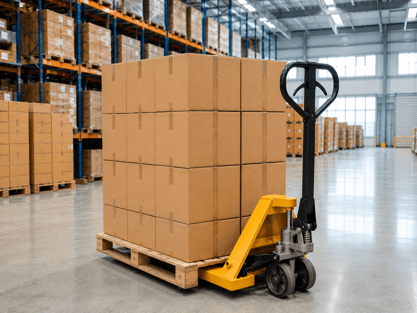 cara menggunakan hand pallet