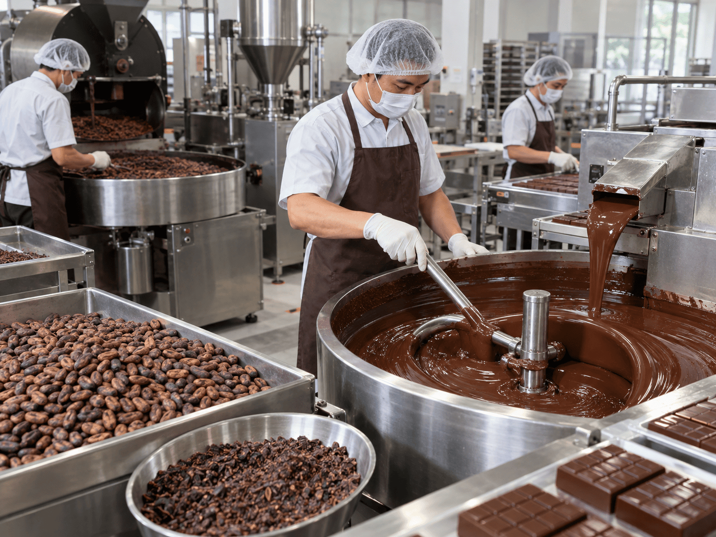 tahapan pembuatan coklat kakao
