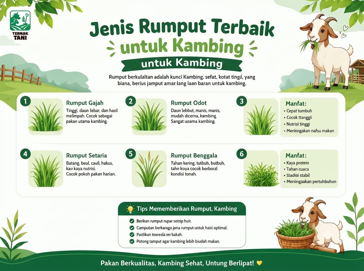 rumput apa untuk pakan kambing